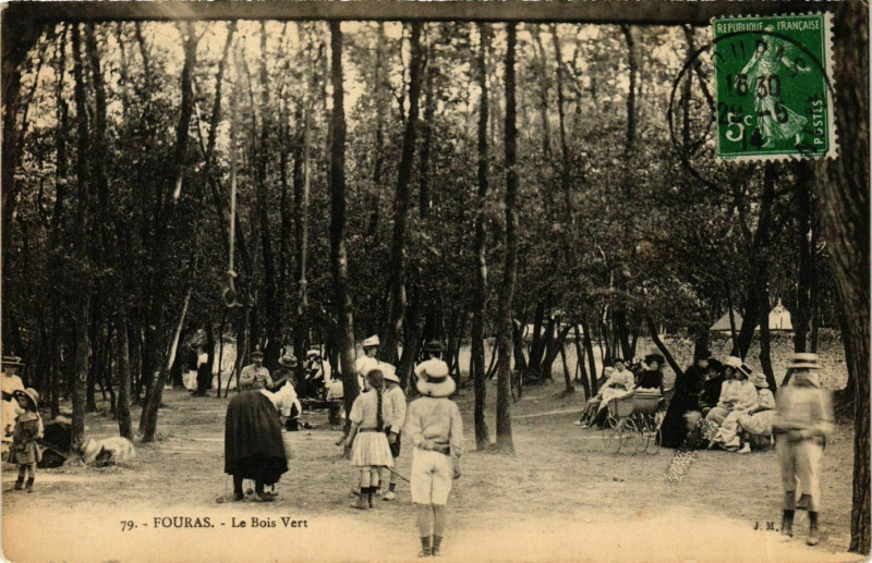 Carte postale ancienne Fouras - La Bois Vert à Fouras