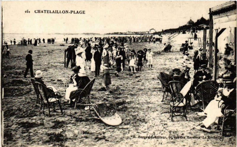 Carte postale ancienne Chatelaillon - Plage