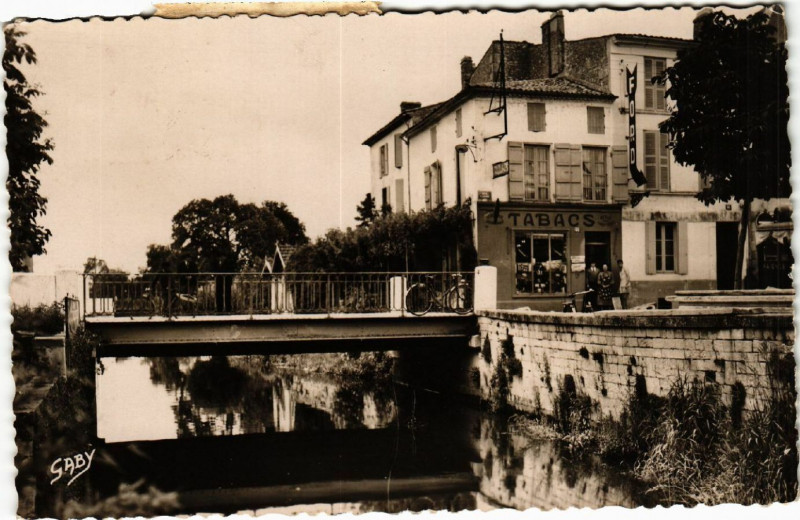 Carte postale ancienne Saujon - La Seudre à Saujon