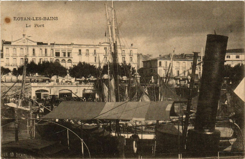 Carte postale ancienne Royan-les-Bains - Le Port à Royan