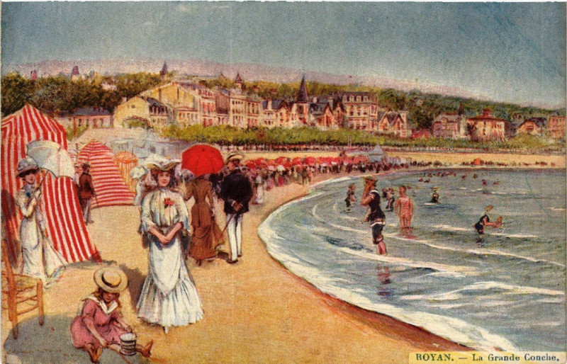 Carte postale ancienne Royan - La Grande Conche à Royan