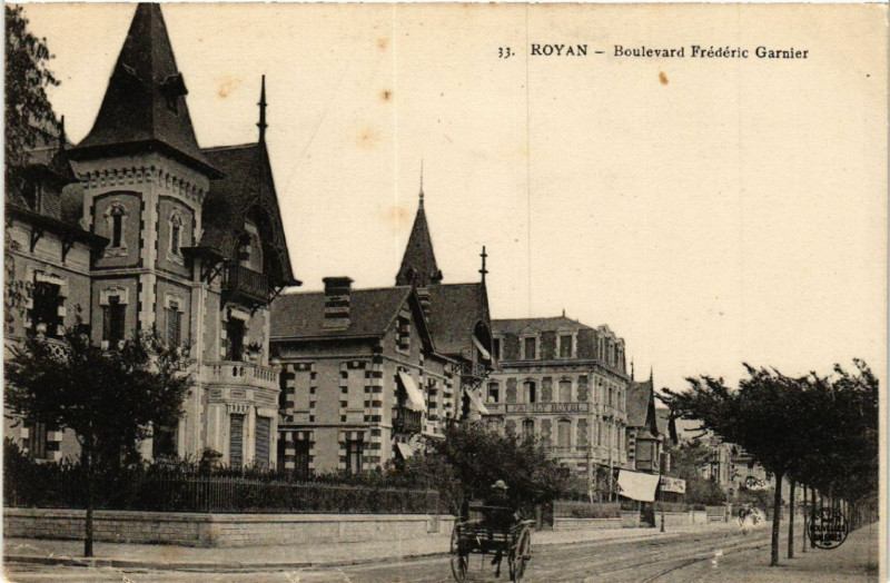 Carte postale ancienne Royan - Boulevard Frédéric Garnier à Royan