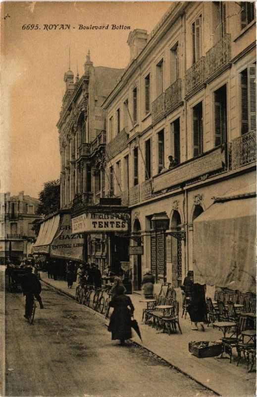 Carte postale ancienne Royan - Boulevard Botton à Royan