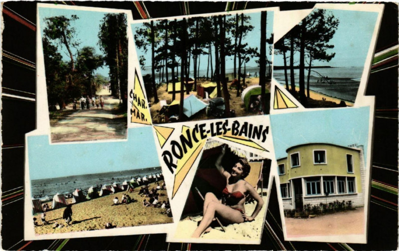 Carte postale ancienne Ronce-les-Bains - Scenes