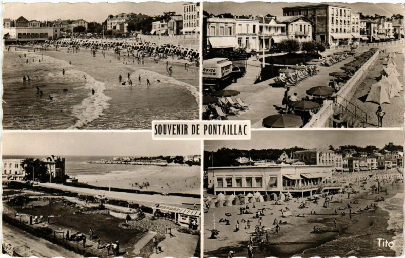 Carte postale ancienne Pontaillac - Pontaillac-Royan - Scenes à Royan