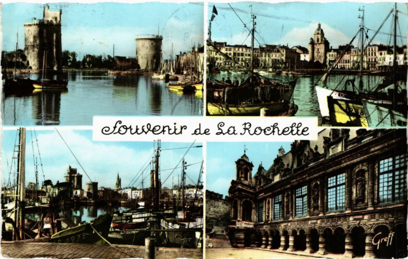 Carte postale ancienne La Rochelle - Souvenir de La Rochelle - Scenes à La Rochelle