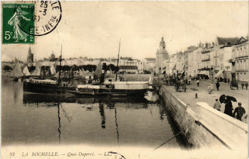 Carte postale ancienne La Rochelle - Quai Duperré à La Rochelle
