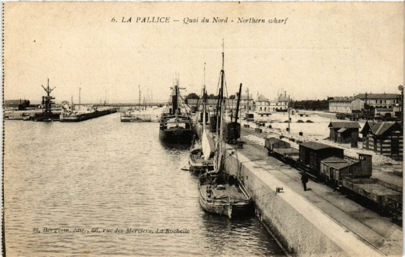 Carte postale ancienne La Pallice - Quai du Nord