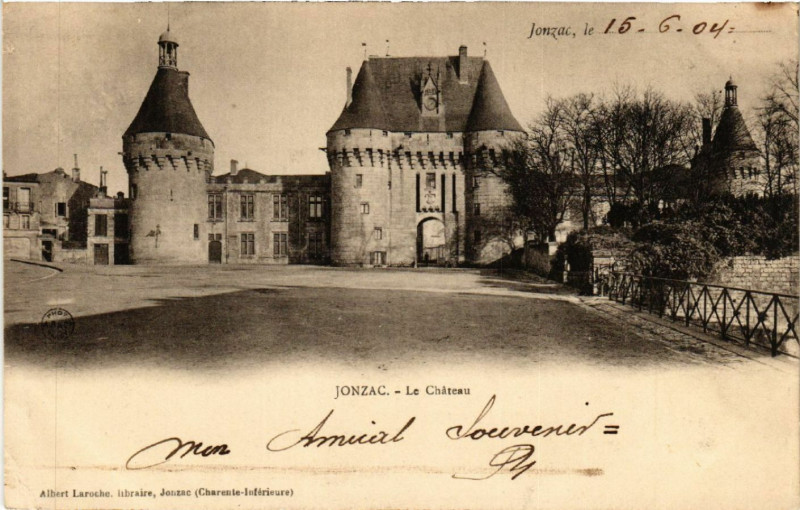 Carte postale ancienne Jonzac - Le Chateau à Jonzac