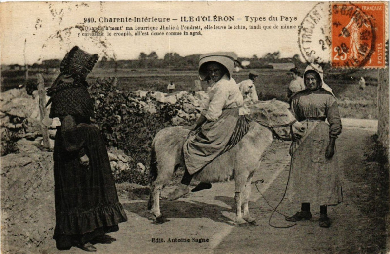 Carte postale ancienne Ile d'Oleron - Ile d'Oleron - Types du Pays