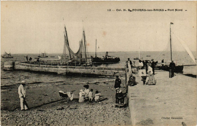 Carte postale ancienne Fouras-les-Bains - Port Nord à Fouras