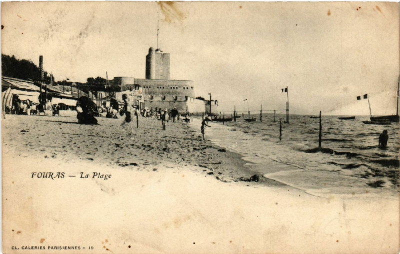 Carte postale ancienne Fouras - La Plage à Fouras