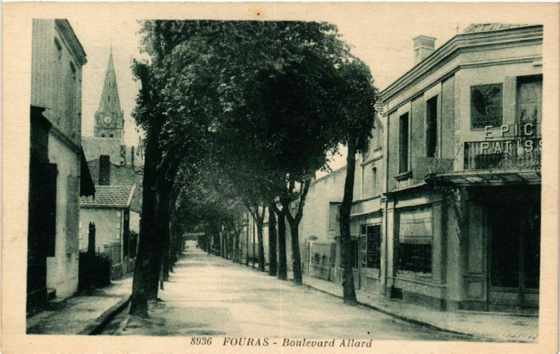 Carte postale ancienne Fouras - Boulevard Allard à Fouras