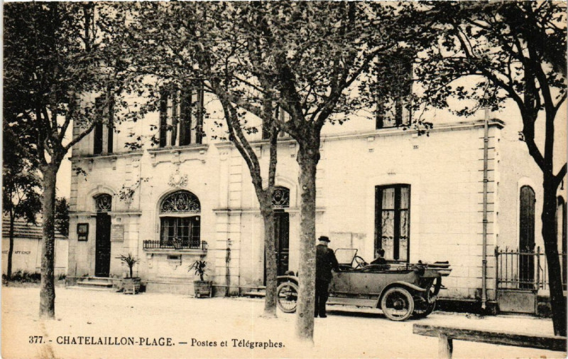 Carte postale ancienne Chatelaillon-Plage - Postes et Telegraphes à Châtelaillon-Plage