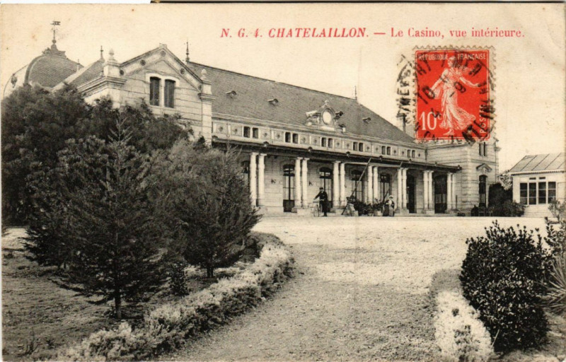 Carte postale ancienne Chatelaillon - Le Casino - vue interieure