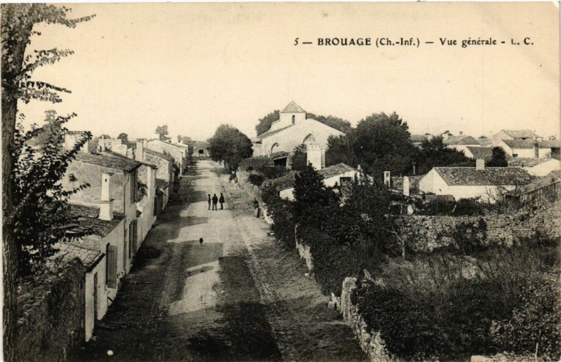 Carte postale ancienne Brouage - Vue générale