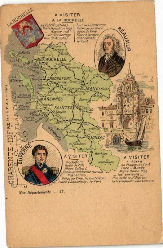 Carte postale ancienne A Visiter a La Rochelle à La Rochelle