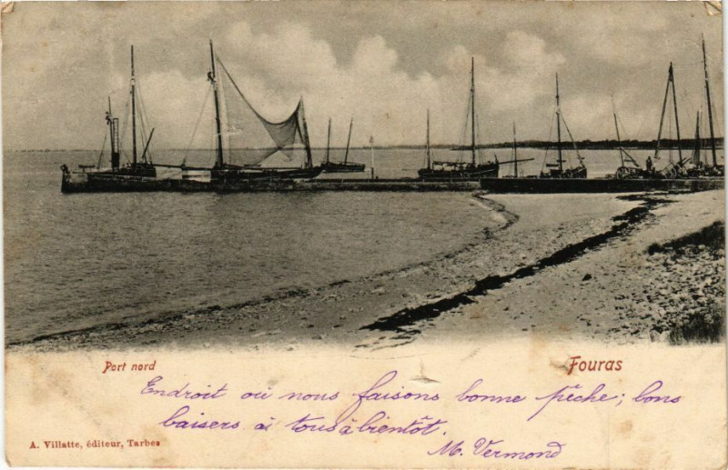Carte postale ancienne Port nord - Fouras à Fouras