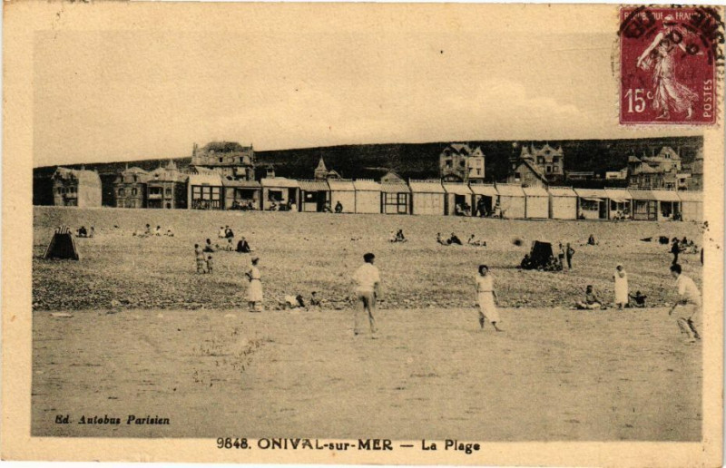 Carte postale ancienne Onival-sur-Mer - La Plage