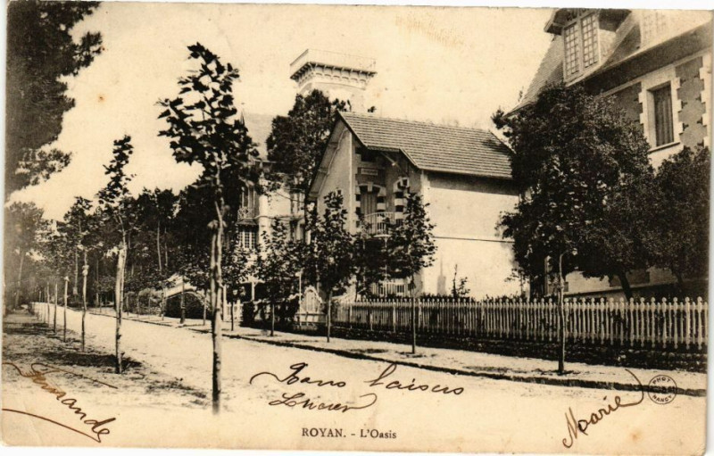Carte postale ancienne Royan - L'Oasis à Royan