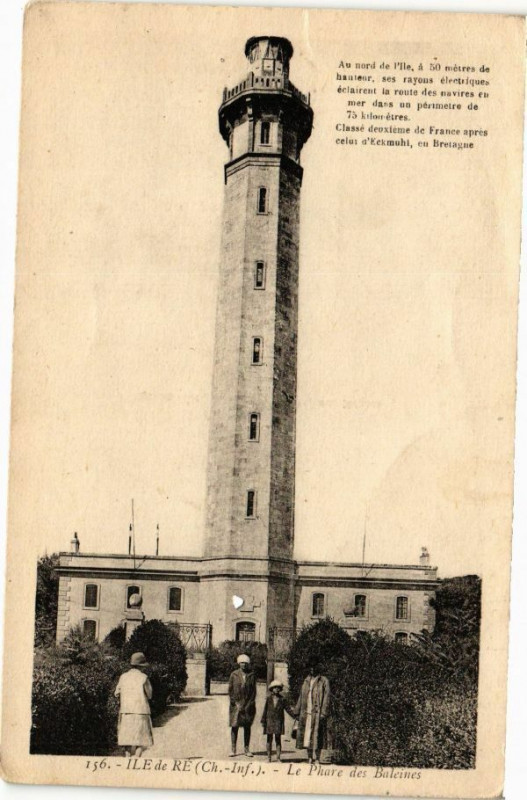 Carte postale ancienne Ile-de-Re - Le Phare des Baleines