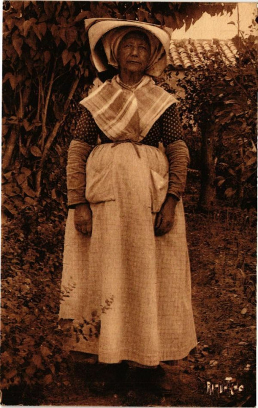 Carte postale ancienne Costumes d'Aunis et Stongb Le ballet .....