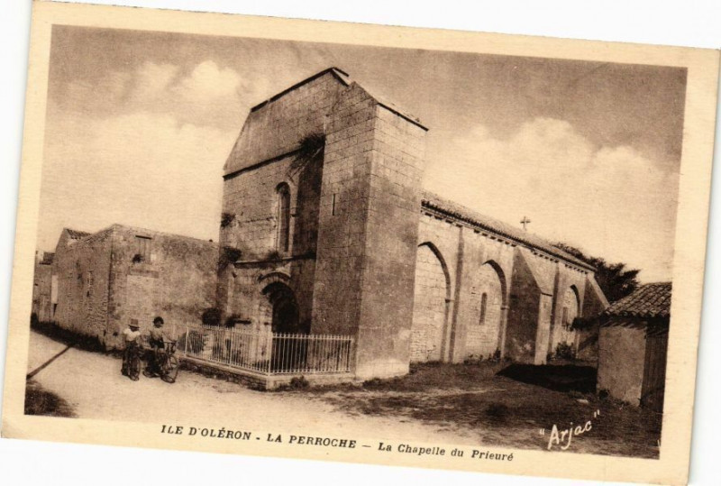 Carte postale ancienne Ile d'Oleron - La Perroche - La Chapelle du Prieué