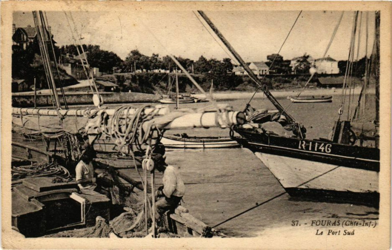 Carte postale ancienne Fouras (Chte-Inf) - Le Port Sud à Fouras