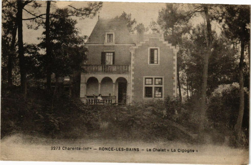 Carte postale ancienne Ronce-les-Bains - Le Chalet  La Cigogne