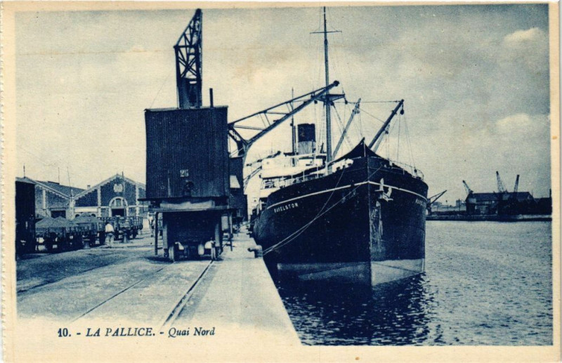 Carte postale ancienne La Pallice-Quai Nord