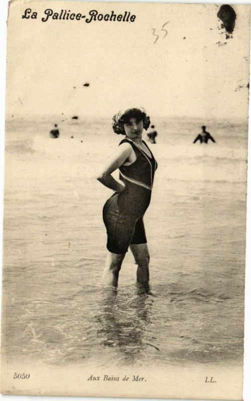 Carte postale ancienne La Pallice-Rochelle - Aux Bains de Mer