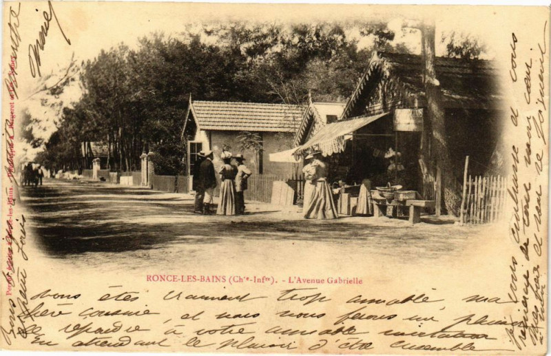Carte postale ancienne Ronce-les-Bains - l'Avenue Gabrielle