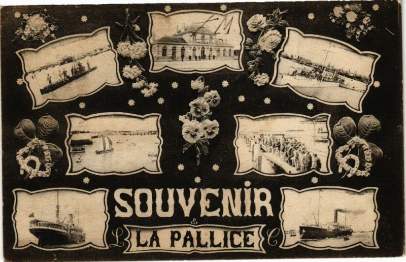 Carte postale ancienne Souvenir La Pallice