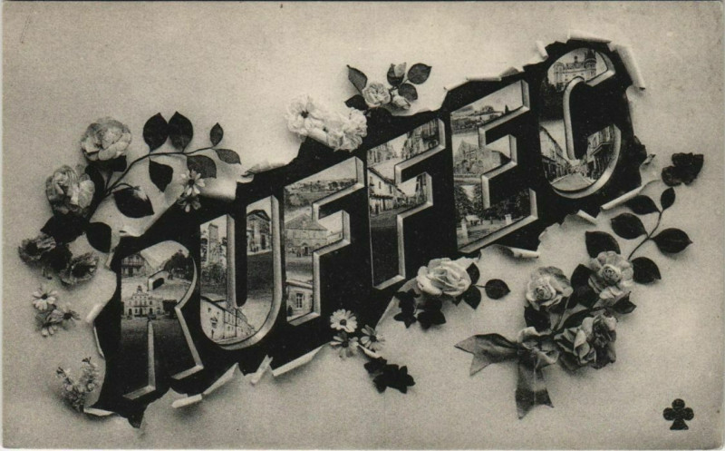 Carte postale ancienne Ruffec souvenir France à Ruffec