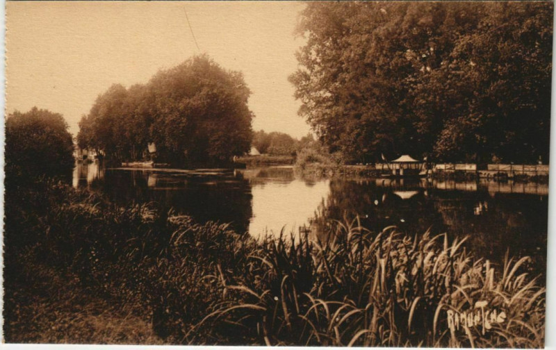 Carte postale ancienne Cognac- La Charente a Robinson France à Cognac