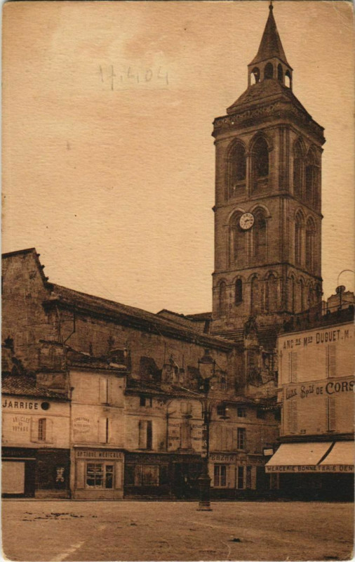 Carte postale ancienne Cognac- Eglise Saint-Leger France à Cognac
