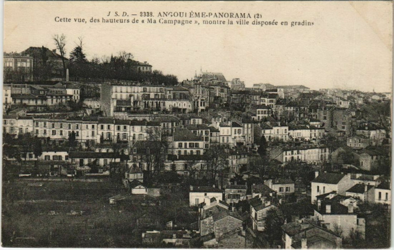 Carte postale ancienne Angouleme- panorama France à Angoulême