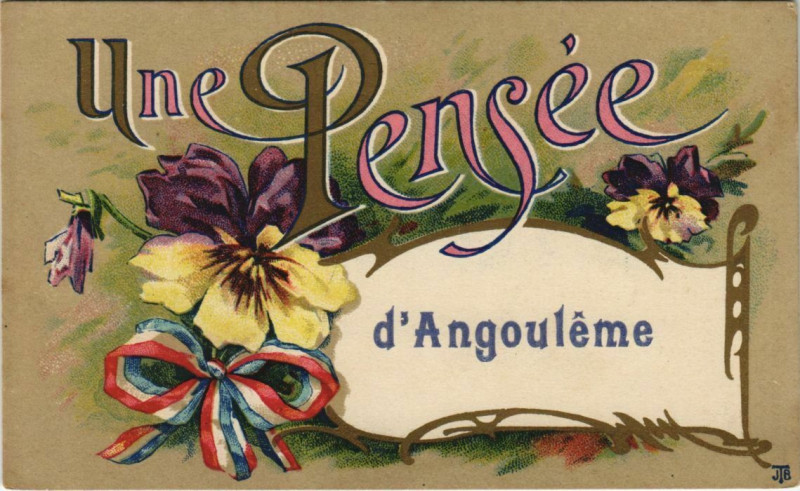 Carte postale ancienne Angouleme- souvenir France à Angoulême