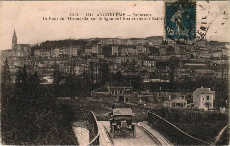 Carte postale ancienne Angouleme- Panorama France à Angoulême