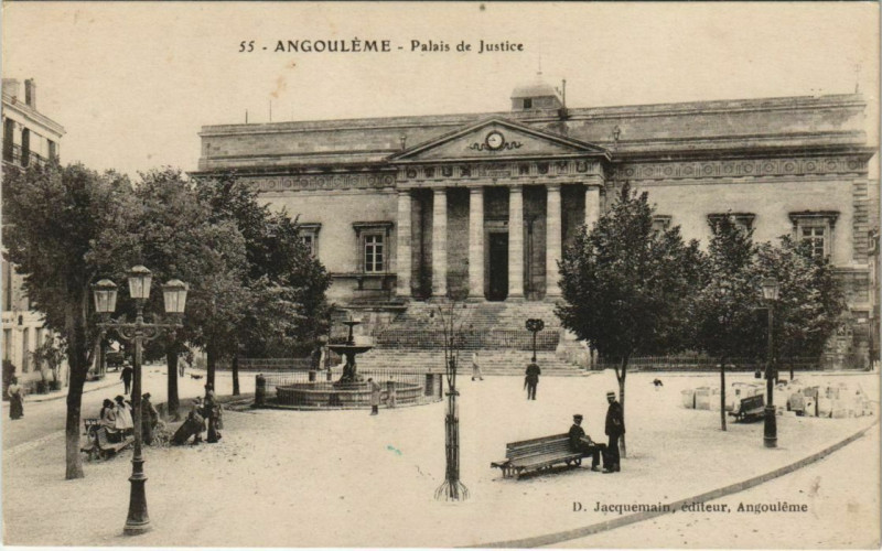 Carte postale ancienne Angouleme- Palais de la Justice France à Angoulême