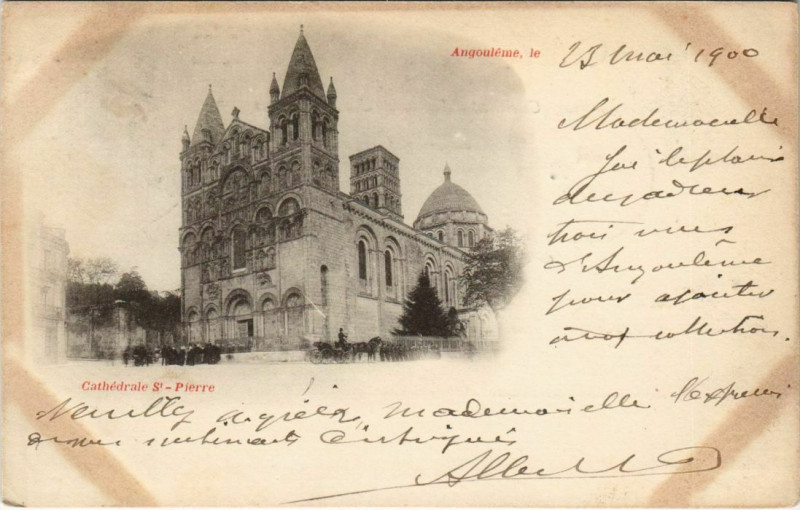 Carte postale ancienne Angouleme- Cathedrale Saint Pierre France à Angoulême