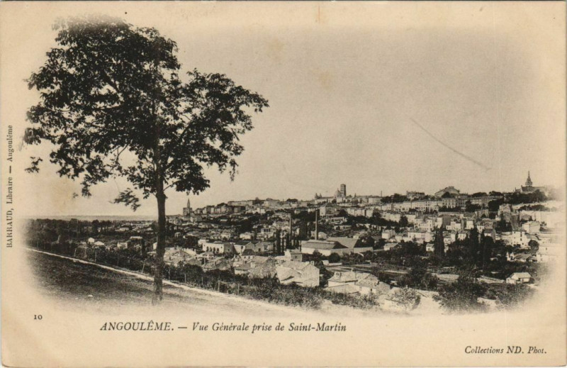 Carte postale ancienne Angouleme- vue generale France à Angoulême