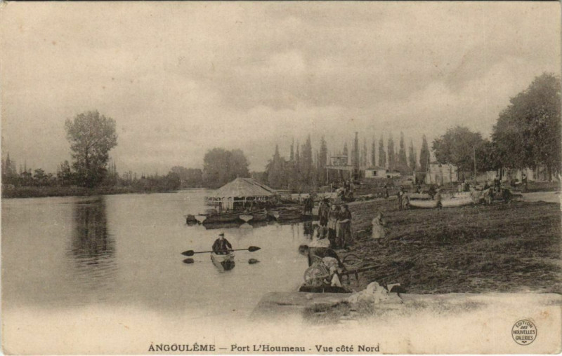 Carte postale ancienne Angouleme- Port l'Houmeau France à Angoulême