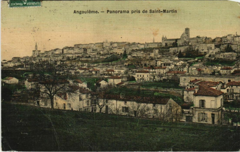 Carte postale ancienne Angouleme- Panorama France à Angoulême