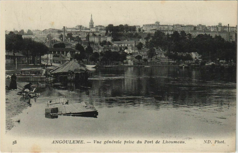 Carte postale ancienne Angouleme- vue generale France à Angoulême