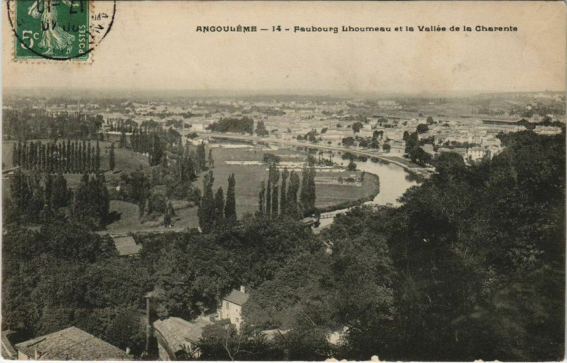 Carte postale ancienne Angouleme- Faubourg L'Houmeau France à Angoulême