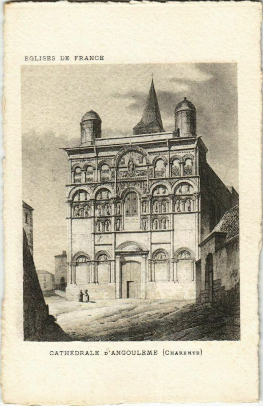 Carte postale ancienne Angouleme- Cathedrale France à Angoulême