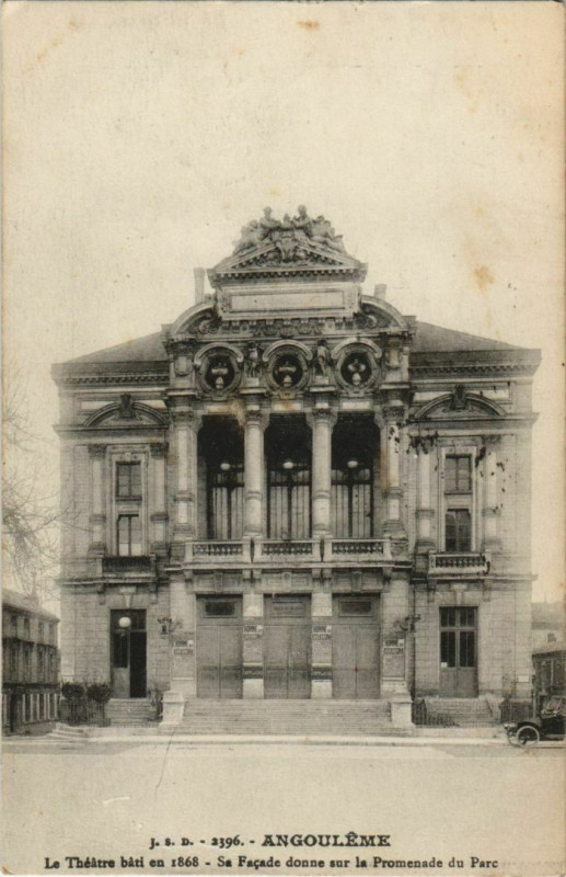 Carte postale ancienne Angouleme- Le Theatre France à Angoulême