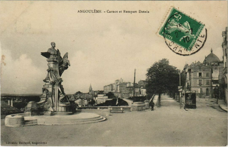 Carte postale ancienne Angouleme- Carnot et Rempart Desaix France à Angoulême