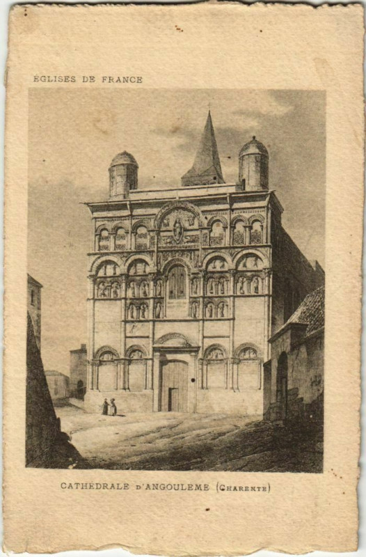 Carte postale ancienne Angouleme- Cathedrale France à Angoulême